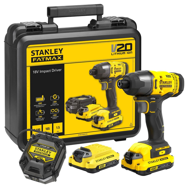 SFMCF800C2K-QW - Cheie de impact Stanley Acumulator FatMax SFMCF800C2K-QW 18V 1.5Ah