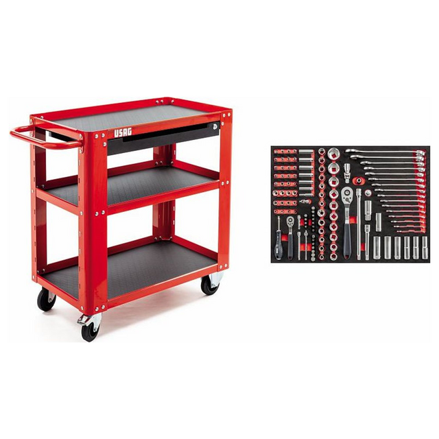 U05041601 - Cărucior multifuncțional USAG 504 SRJM cu 116 accesorii