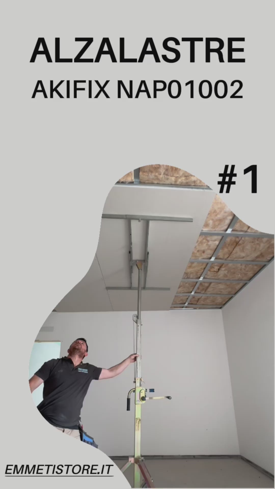 Ridicator de placă telescopic Akifix NAP01002