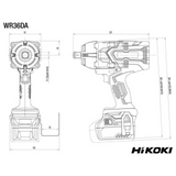 WR36DAWRZ - Cheie de impact HiKOKI WR36DAWRZ 36V - Imaginea 2