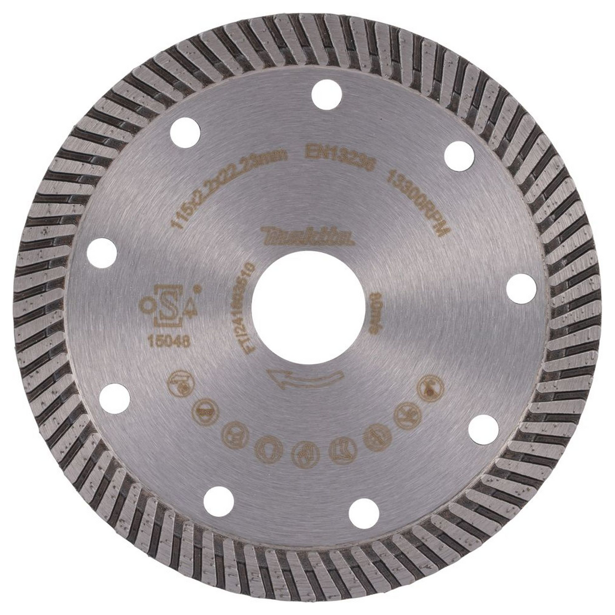 D-80151 - Disc diamantat Makita D-80151 Marmură Granit 115mm - Imaginea 3