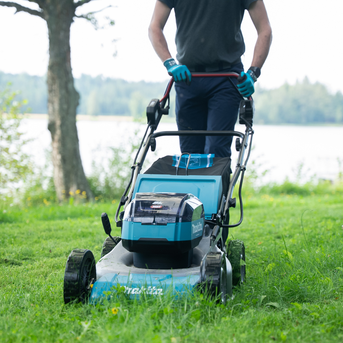 LM001GT201 - Mașină de tuns iarba cu baterie Makita LM001GT201 XGT 40V 480mm Autopropulsat - Imaginea 23