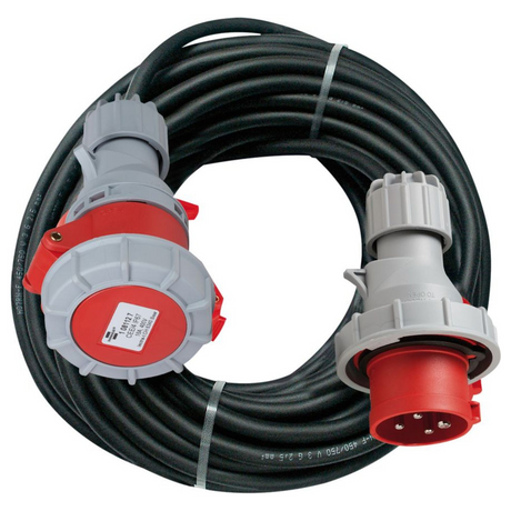 1164027 - Prelungitor CEE IP67 25m negru H07RN-F 4G2.5