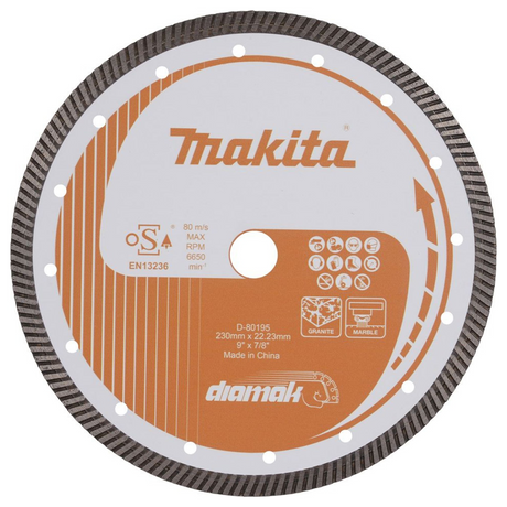 D-80195 - Disc diamantat Makita D-80195 230mm - Imaginea 2