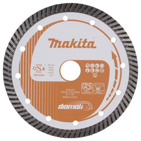 D-80173 - Disc diamantat Makita D-80173 150mm - Imaginea 2