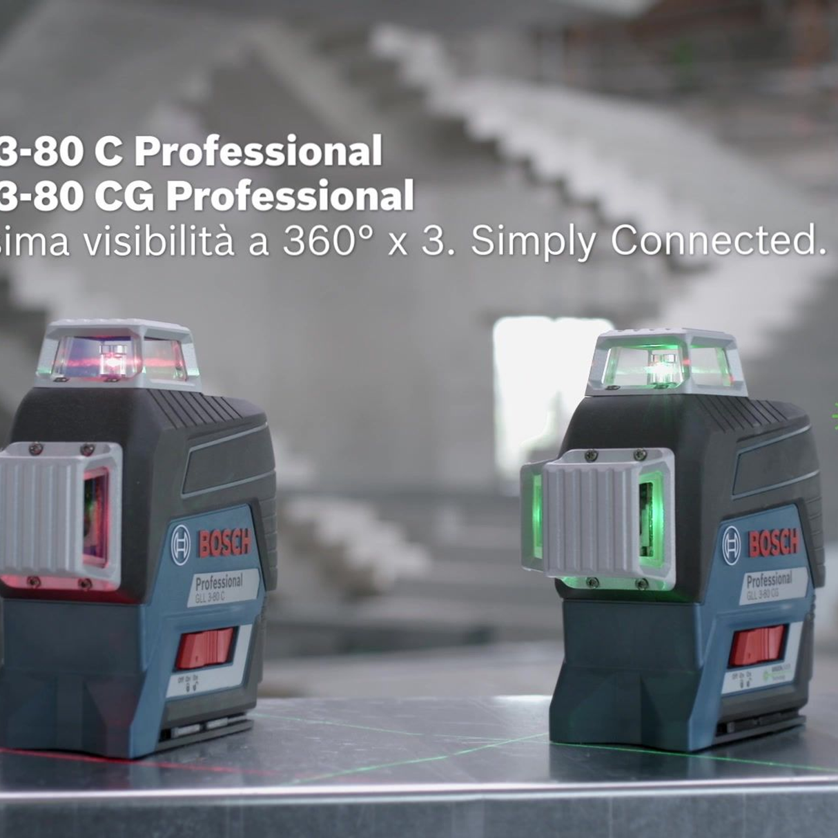 Livella Laser Bosch GLL 3-80 C PRO 12V