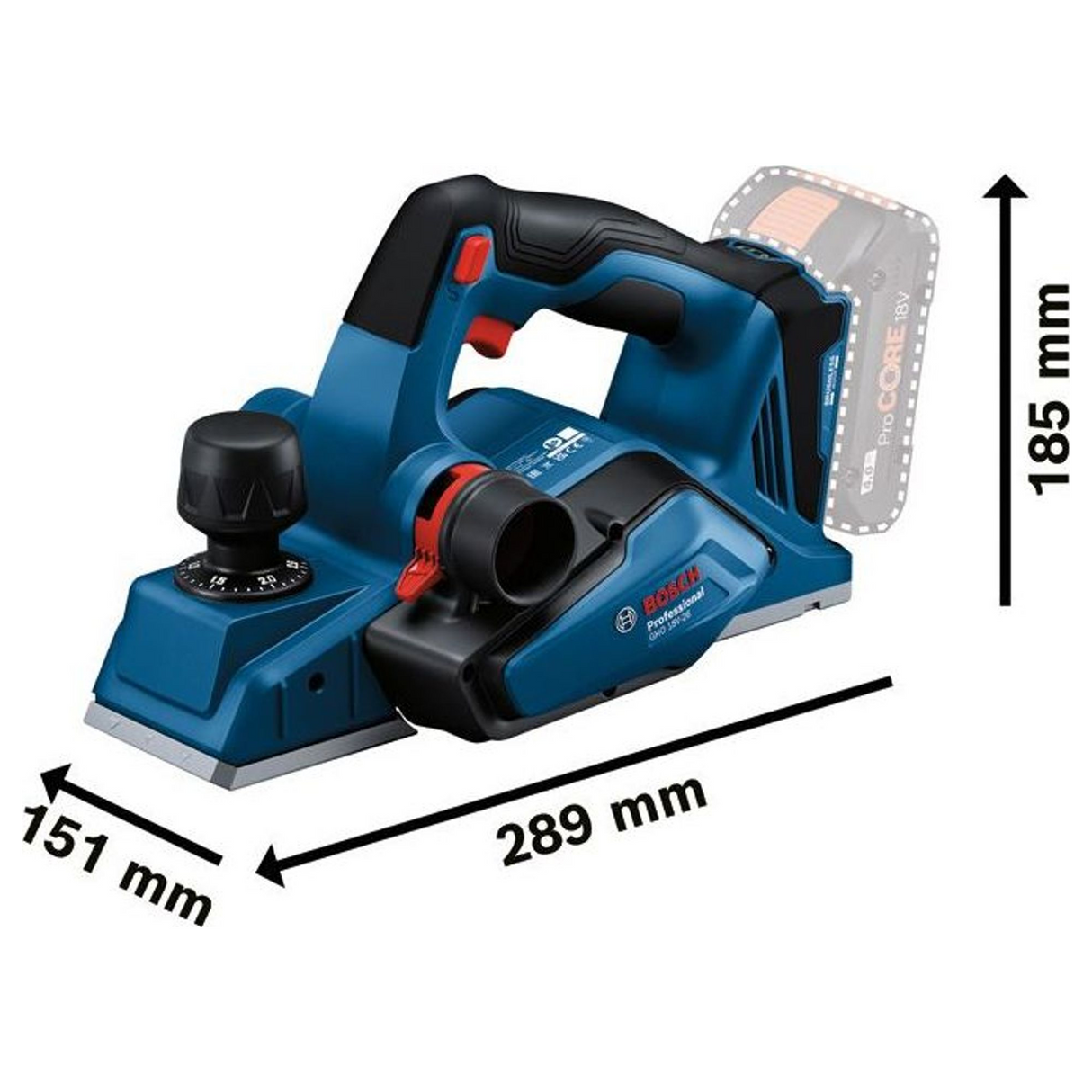06015B5000 - Rindea Bosch GHO 18V-26 PRO 18V - Imaginea 25