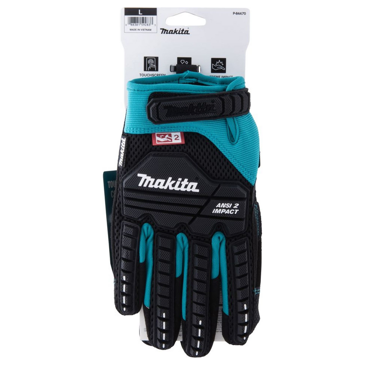 P-84470 - Mănuși Makita P-84470 Demolare rezistentă la șocuri Mărime L - Imagine 16