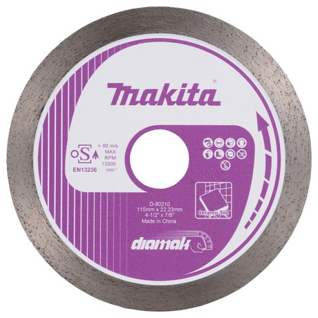 D-80210 - Disc diamantat Makita D-80210 Coroană continuă de 115 mm - Imaginea 2