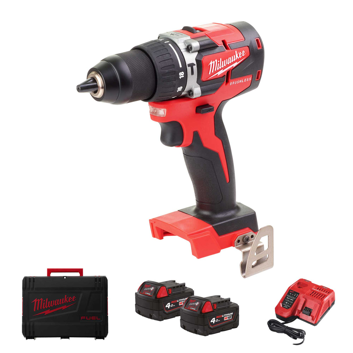 Trapano con percussione Milwaukee M18 BLPDRC-402C